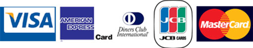 VISA・MASTER・AMEX・JCB・DINERS